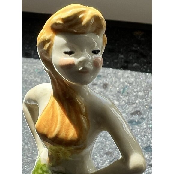 New Retired 1990 Hagen Renaker Mermaid on Piling Never Removed From Box Perfect - Picture 2 of 12